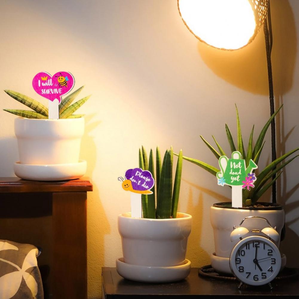 Étiquettes de plantes mignonnes Étiquettes de plantes rustiques Étiquettes de plantes en bois pour plantes en pot 20 styles Jardinage pour fleurs Pour jardiniers