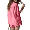Fashionable Women's Spring & Summer New Arrival  Color Casual Sets (Shirt + Shorts) - Stylish, Trendy, And Comfortable Outfit