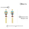 925 Sterling Silver Peking Opera Mask Stud Earrings – Chinese Style for Girls