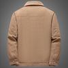 Men's Cotton Padded Jacket Men Fleece Thickened Wool Winter Coat Windproof Warm