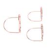 15PCS Table Number Holders Glasses Shape Multifunctional Slick Finish Iron Wire Picture Holder