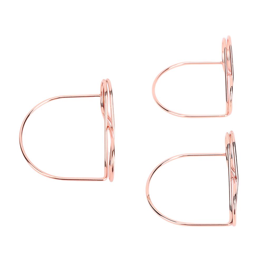 15PCS Table Number Holders Glasses Shape Multifunctional Slick Finish Iron Wire Picture Holder