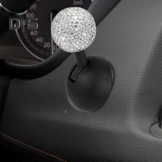 Decorative Car One-Button Start Lever Ornament Easy To Install Shiny Rhinestone Ball-bar Rocker Joystick Car Interior Accessories