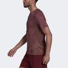 New Adidas T Shirts Men Burgundy HC2642