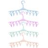 Multifunctional Plastic Hangers Underwear Socks Bra Hook Dryer Shelf 8 Clips
