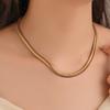 316L Stainless Steel Thick Snake Bone Necklace For Women Punk Hip Hop 2023 Trend Party Gift Fashion  collier