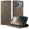 Retro Magnetic Card Solt Wallet Flip for IPhone 18 Pro Max 17 16 15 14 13 12 11 Plus 17air 16E Kickstand Pocket Business Cover