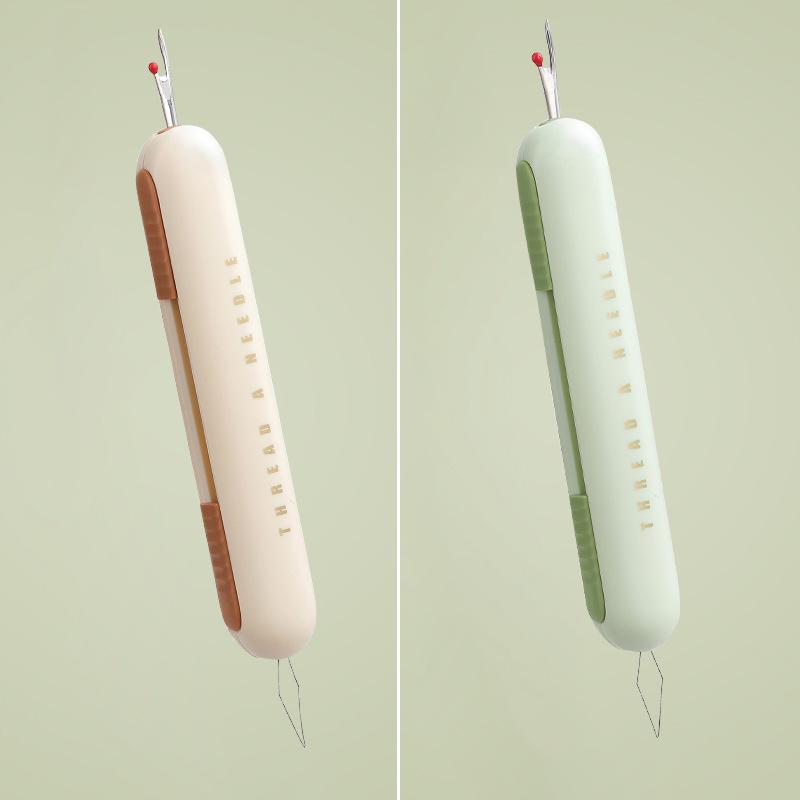 Elderly-Friendly Threading Needle Device: No-Thread Sewing Needle Tube for Hands-Free Sewing, Quilts, Clothes, and Thread Storage.