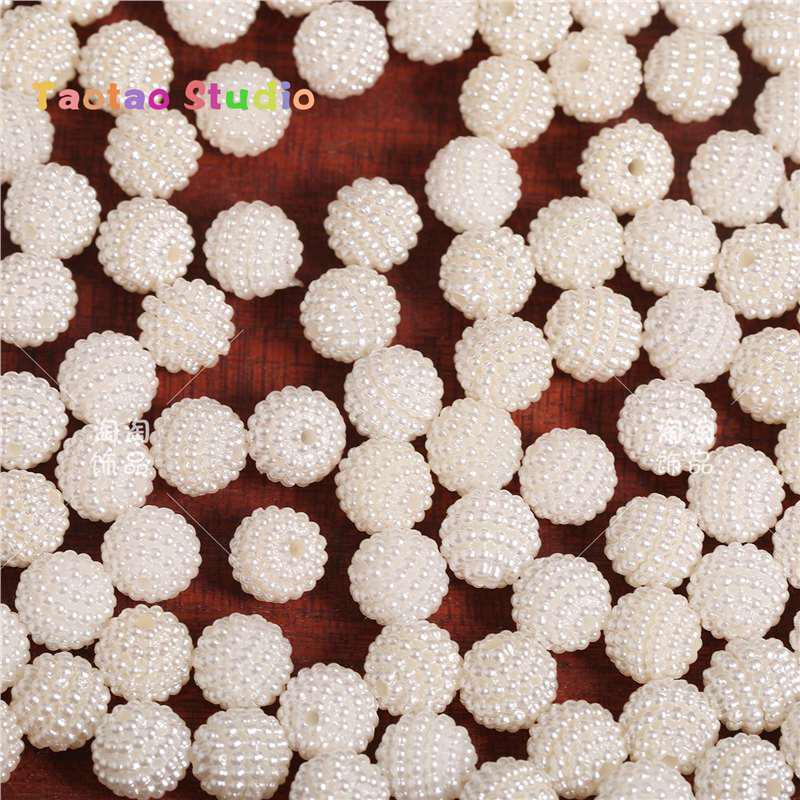ABS Imitation Pearl Bayberry Beads, 10mm, Straight Hole, DIY Mobile Phone Chain/Bag Accessories