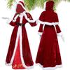 New Christmas costume: Christmas Queen Old People's Party cosplay Performance costume Little Red Riding Hood long dress
