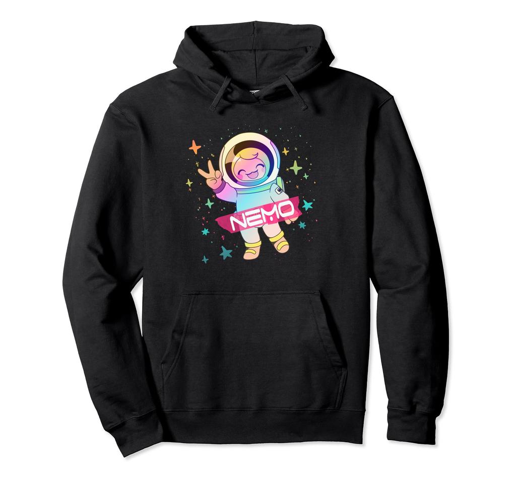 NEMO - Cute Boy's Name with cute Astronaut Hoodie