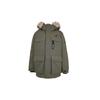 Warm Long Down Jacket Asia Sizing 'Military Green' Men's NPA46021-KH