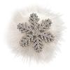 Süße flache Klipp-Haarnadel Schneeflockenform Balletcore Kopfbedeckung Dutt-Klammer Elegante Strass-Haarspange Foto-Requisiten