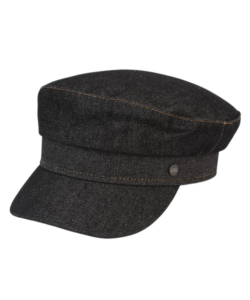 Yunibeosyeolkemiseuteuli Black Denim Logo Marine Cap