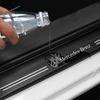 Car Door Sill Scuff Plate Decor Carbon Fiber Stickers For Mercedes Benz A B C E S Class CLA CLS SLK GLA GLC GLB GLK AMG W204 W20