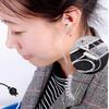 Auricolare anti-radiazioni acustico con tubo ad aria cavo da 3,5 mm con microfono e accensione/spegnimento