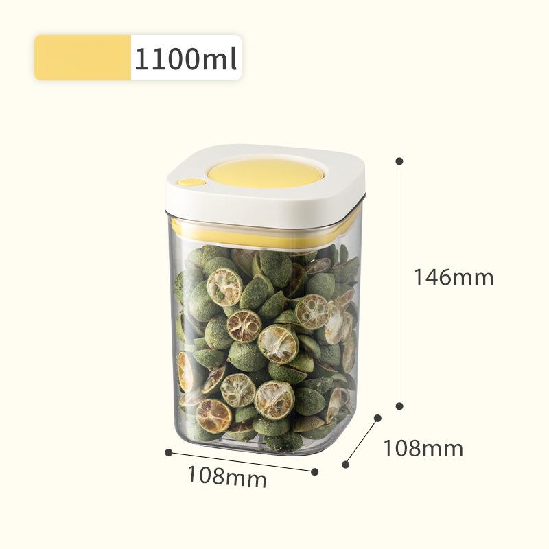 Vacuum Sealed Food Storage Containers | Transparent Airtight Kitchen Jars Rice/Coffee/Flour | BPA-Free Plastic Fresh-Keeping Box