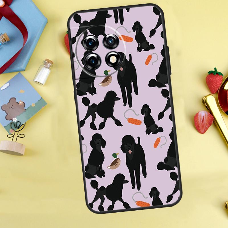 Poodle Dog Cartoon Case For OnePlus 10 Pro 8 9 11 Ace 8T 9R 10R 10T OnePlus Nord CE 2 3 Lite 2T N10 N20 Cover