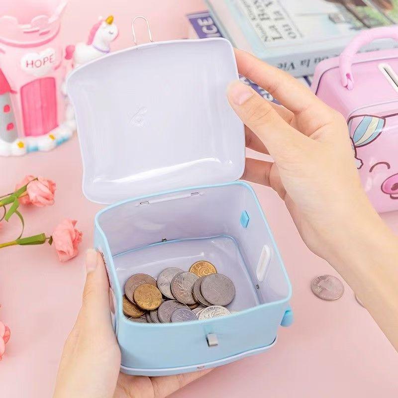 Creative Pig Iron Metal Piggy Bank with Lock – Student Coin Jar, Children's Gift, Kindergarten Prize