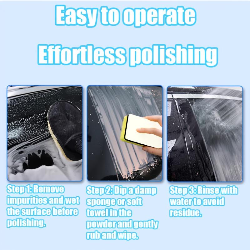 80ml Oxidized Glass Polishing Powder - Nano Scratch Repair, Professional Polishing Agent for Bathrooms, Rvs, and Mirrors, Instant Cle