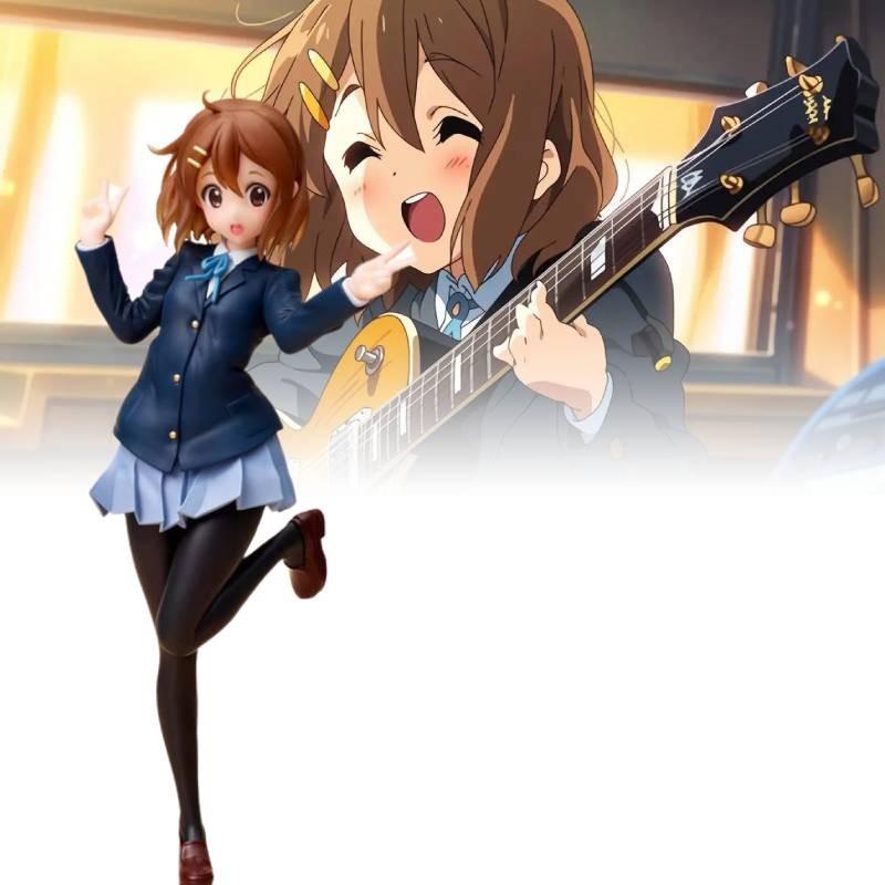 On K Akiyama Mio Figurine Cartoon Model Statuary Christmas Gift Toys Ornament