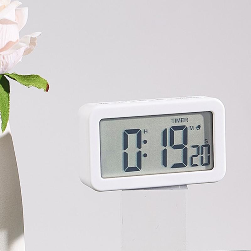 Elegant LCD Display Clock Digital Alarm Clock Fashionable Bedroom Alarm Clock