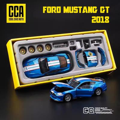 CCA MSZ 1:42 2018 Ford Mustang GT Alloy Toy Car Model Racing Alloy Assembly Series Sports Cars Fitting Styles