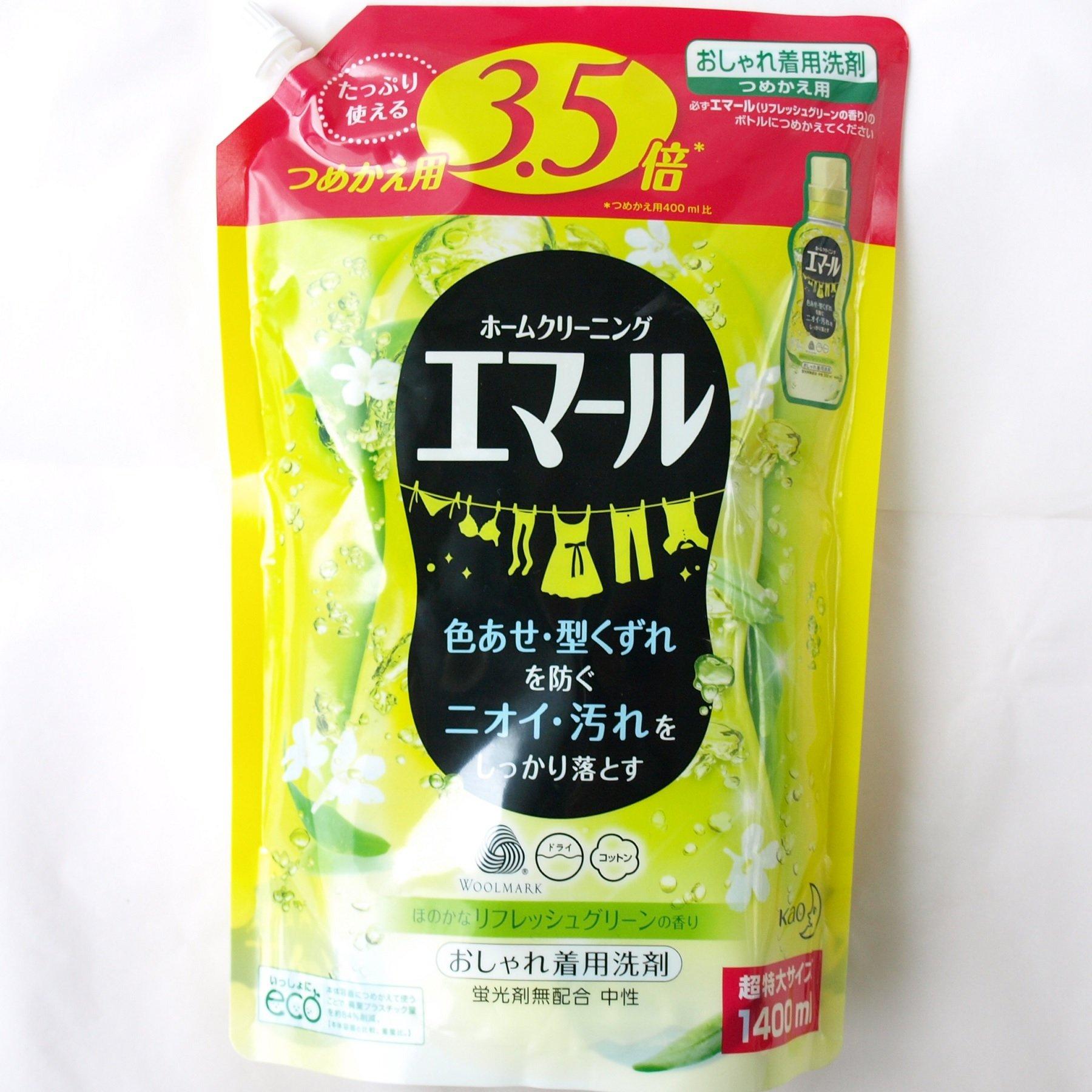 

Kao Emar Detergent for 1400ml Delicates, Refill,