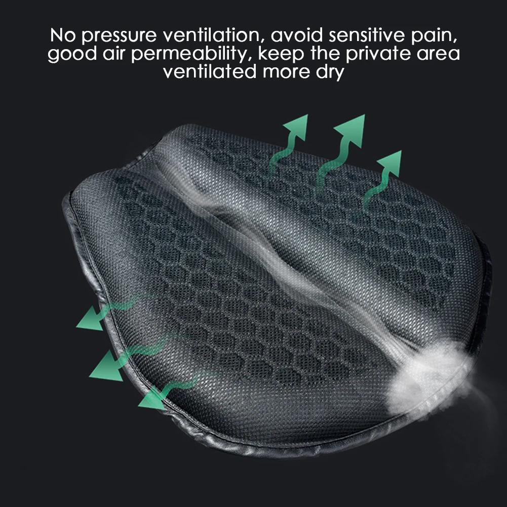 Foldable Motorcycle Gel Seat Cushion 3D Honeycomb Structure Shock Breathable Motorcycle Gel Seat Pad Gel Cushion for Seat