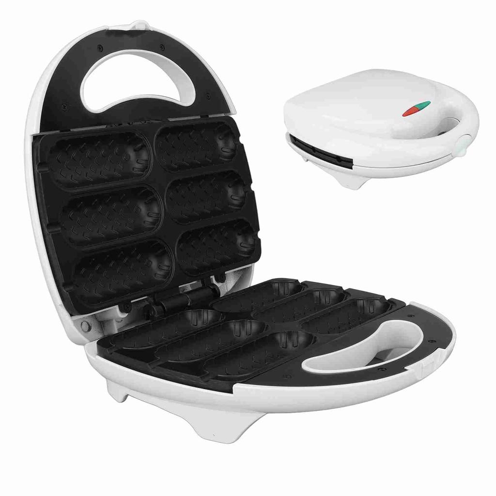 750W Waffle Corn Dog Maker Non Stick Corn Dog Machine Makes 6 Mini Corn Dogs At Once AU Plug