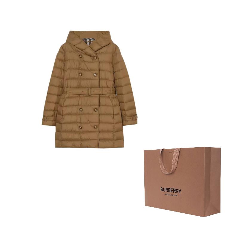 Burberry SS25 Down Jacket Unisex Brown 80911141