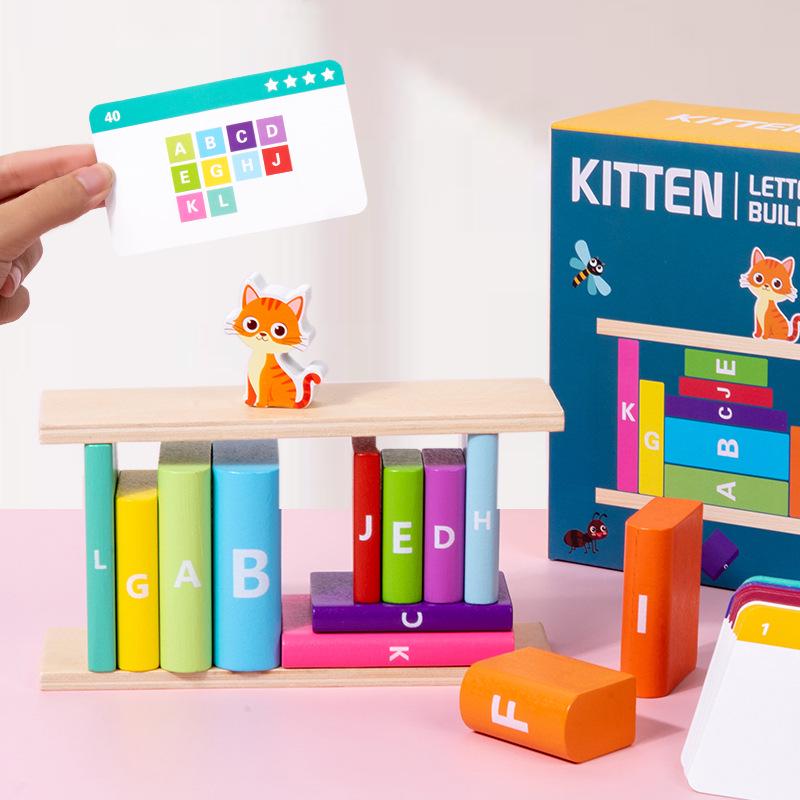 Children's Educational Jenga Letter Blocks: Quality Parent-Child Interactive Balance Toy