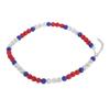 Baseball Necklace Rhinestone Unisex Baseballer Inspired Colorful Beaded Necklace for Baseball