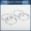 INFINAUTO Hub Centric Rings 65.1mm Inner To 72.6mm Outside Diameter Vehicle Wheel Hub Rings Aluminum Alloy 4pcs