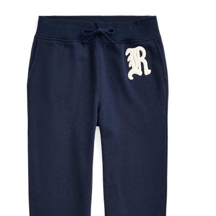 Polo Ralph Lauren HÖST/VINTER 23 Bokstavstryck Dragsko Stickade Sweatpants Herr Byxor Marinblå MNPOPNT1BQ20367-410