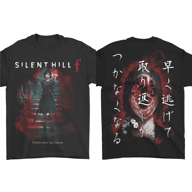 SILENT HILL F Sakuko T-shirt Hommes Femmes Manches Courtes Street Hip Hop Surdimensionné Y2k Décontracté Coton T-shirts pour Hommes Femmes T-shirts Vêtements