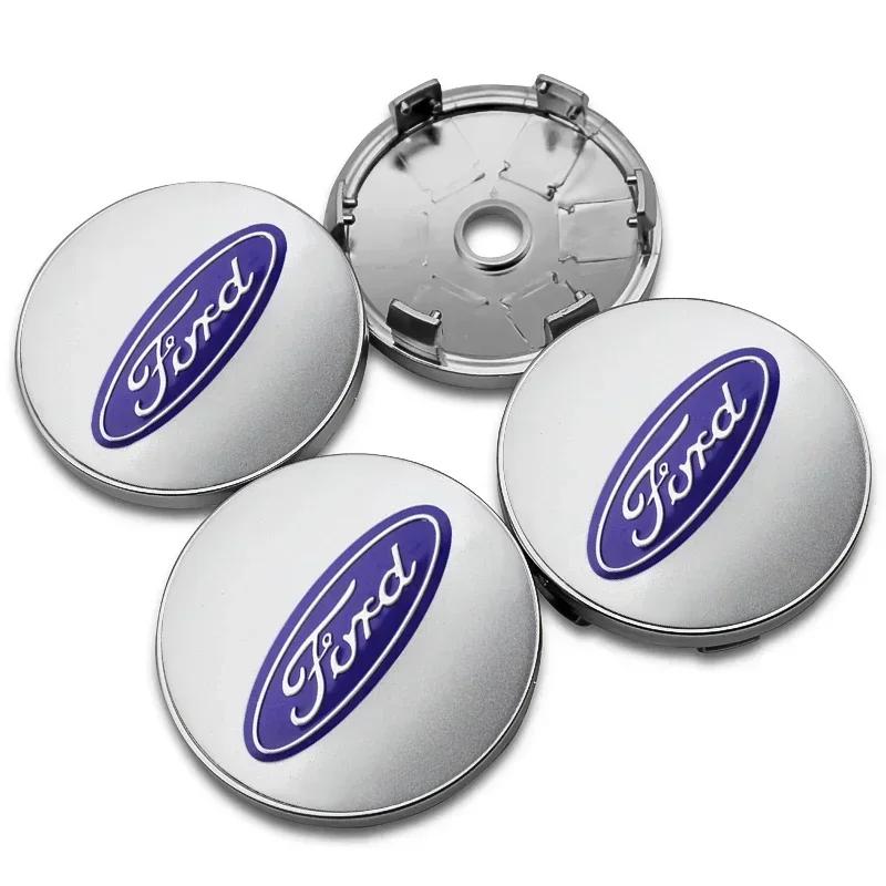 Car Sticker 2026 Ford New 2025 Hot 4PCS 56mm 60mm ABS Wheel Center Caps for Ford Ranger Focus Kuga Mustang MK2 MK3 Hub Cover Bad