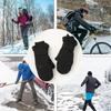 Muffole da Sci Invernali per Esterni per Uomo Donna Antiscivolo Antivento Neve con Fodera in Pile per Clima Freddo con Protezione per Polso