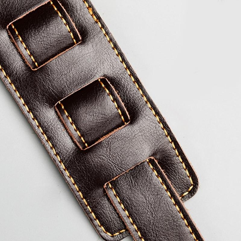 Adjustable Soft Leather Guitar Strap Thicken Universal Guitar Shoulder Strap Replacement Guitar Belt Guitar Accessories