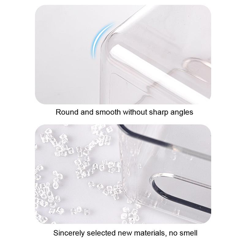 Transparent Storage Box Wall Mounted Tissue Box Large Capacity Disposable Mask