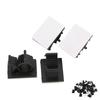 50pcs Cable Management Clips Adjustable Adhesive Nylon Wire Cord Clamp Organizer Black