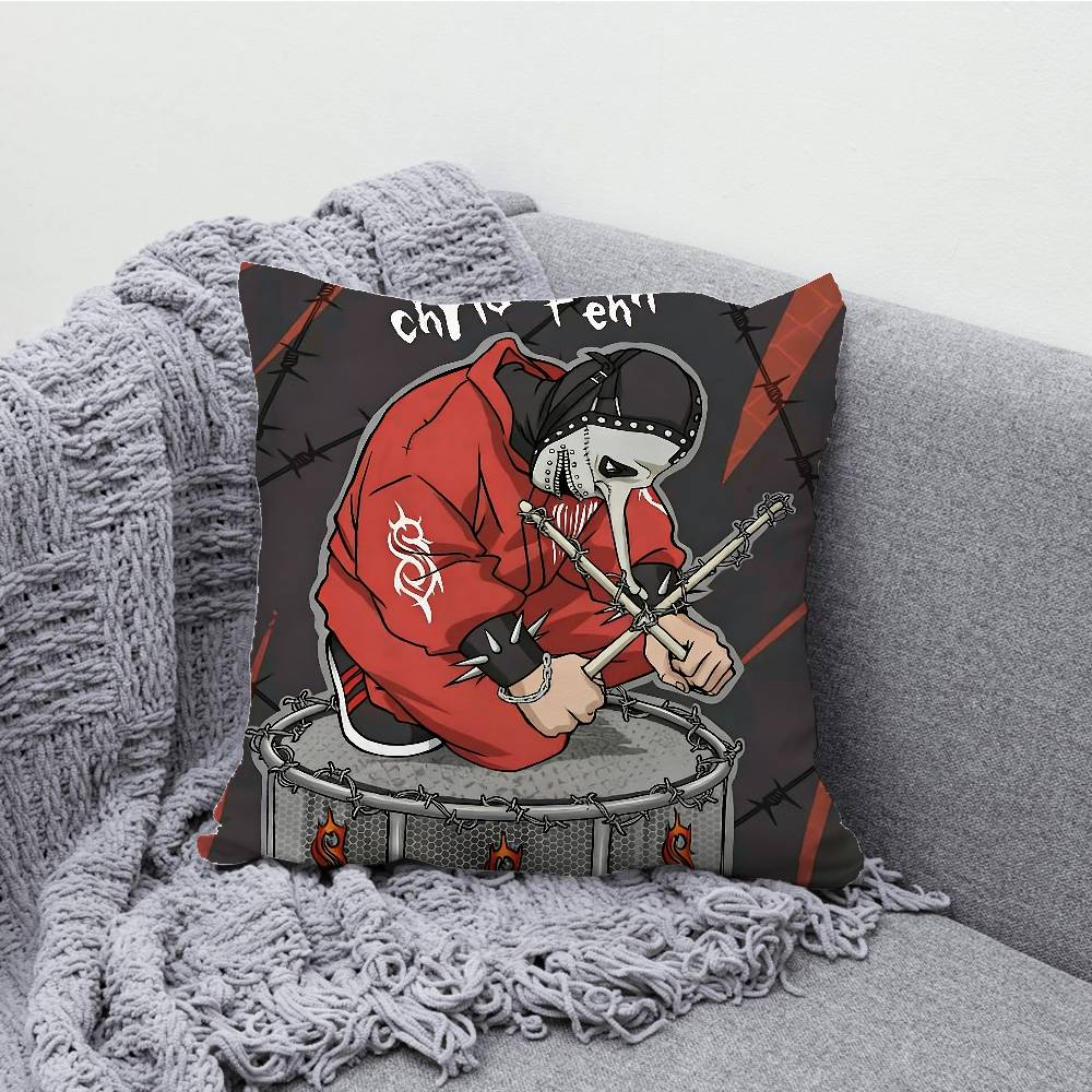 S-Slipk-notS Chibi Pillow Case For Sofa Decor Car Office Room Printing Cushion Cover Decorations and Protector