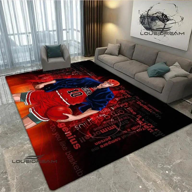 3D Cartoon Slam Dunk printed carpet Non-slip carpet outdoor carpets area rug Home bedroom decor rug for bedroom birthday gift