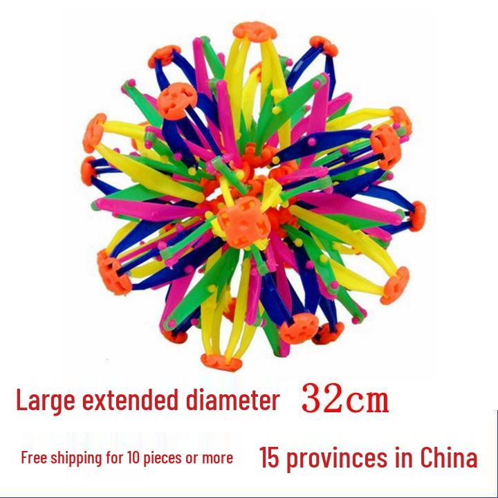 Children's Retractable Magic Blooming Toy Ball for Kindergarten Performances