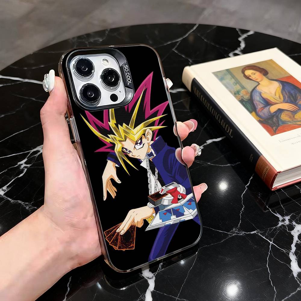 

Yu-Gi-Oh Yugi Muto Phone Case For iPhone 17,16,15,14,13,12,11 Plus,Pro Max,XS,Colored Silver Plated Inside Cover iPhone12