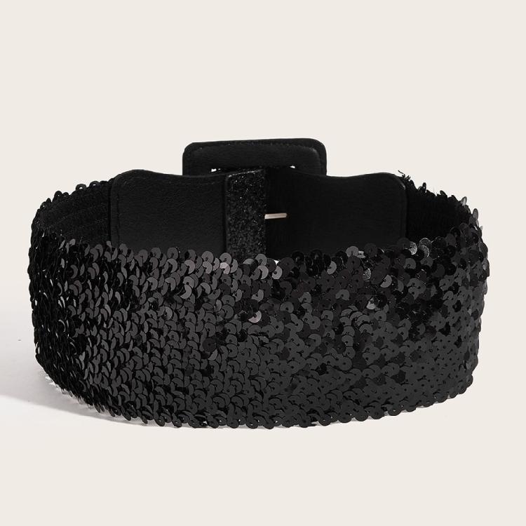 Waist Belt Chain Punk Glitter Buckle Underbust for Casual Costume Belt for Party