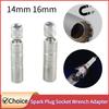 Spark Plug Socket Wrench Adapter 14mm 16mm Universal Joint with Magnetic Flexible Socket Thin Wall 3/8" Drive Car Repair Tool