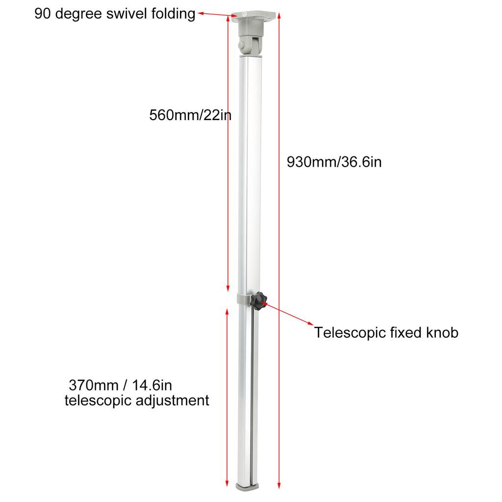 Folding Table Leg 560 To 930mm Aluminum Alloy Telescopic Desk Stand for RV Campers  Boat RV Folding Table Stand