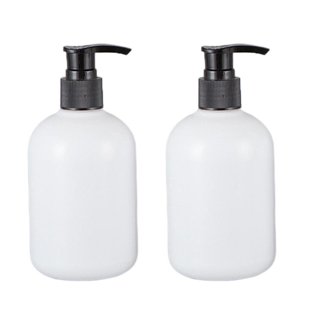 Cheap 2pcs 350ml Empty Shampoo Conditioner Pump Bottle Dispenser
