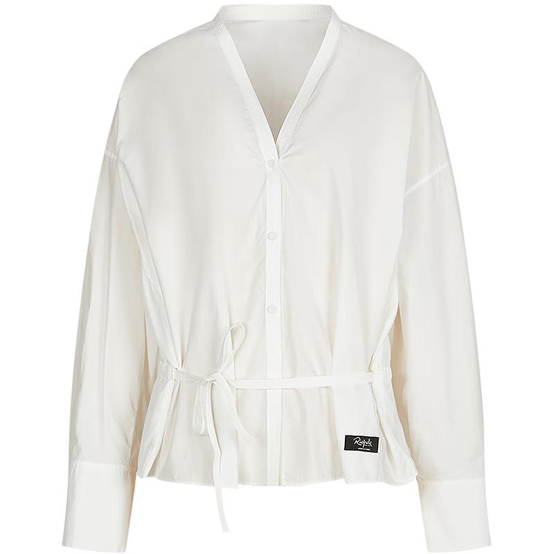 LESS 2025 Fall Casual V-Neck Long-Sleeve Shirt M